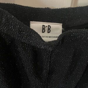 B·B Jytte Meilvang Black Sparkle Knit Pants